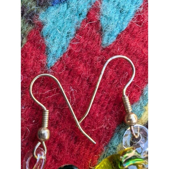 Vintage Chile Pepper Glass Earrings, Southwestern Jewelry - Picture 7 of 10